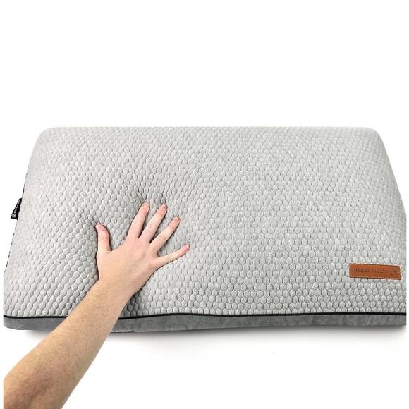 MEMORY FOAM CHARCOAL ANTI-BACTERIAL PILLOW ODOR ELIMINATING VENTILATED GREY 1 - Picture 6 of 6